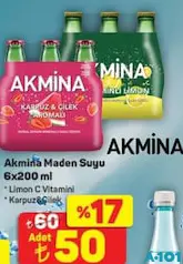 AKMİNA MADEN SUYU 6X200 ML